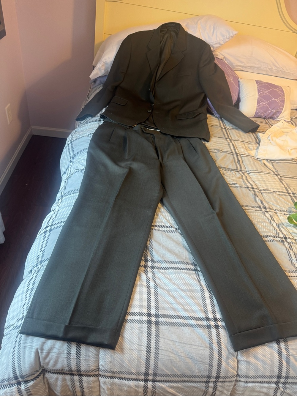 Jones New York Men's Dark Gray Dress Pants